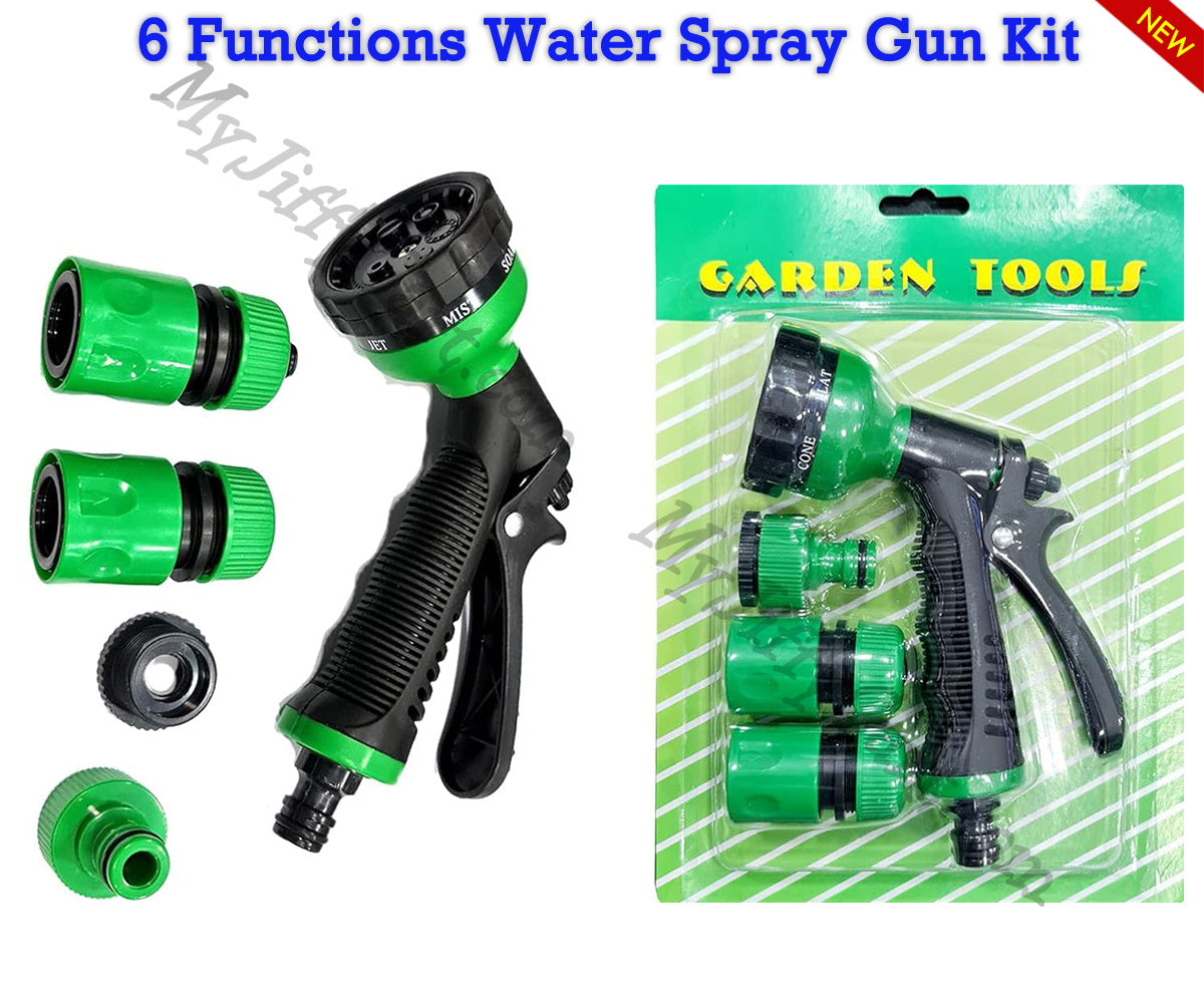 GARDEN LAWN HOSEPIPE 6 FUNCTIONS WATER SPRAY GUN