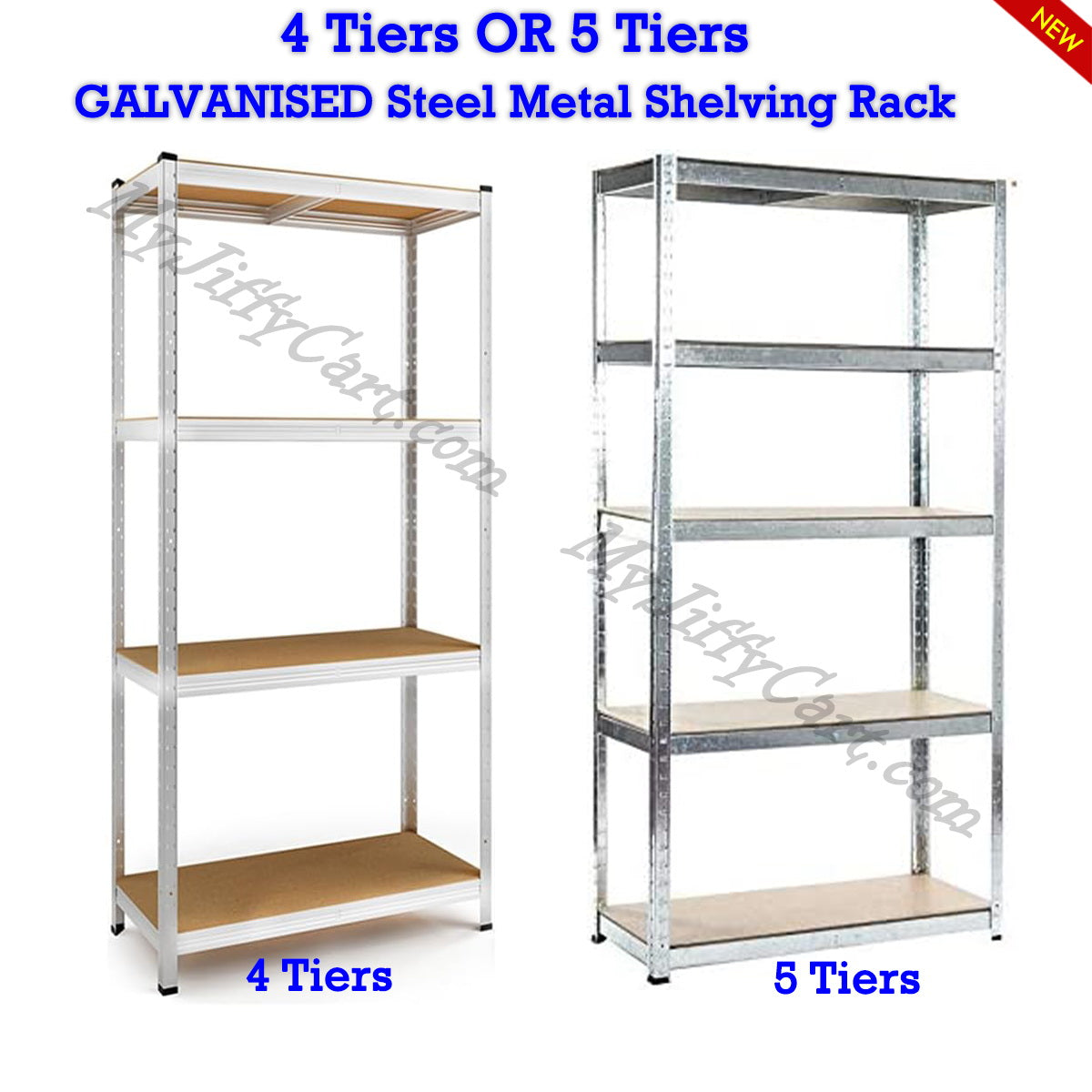 Galvanised Steel Metal Shelving Racking