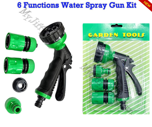 GARDEN LAWN HOSEPIPE 6 FUNCTIONS WATER SPRAY GUN